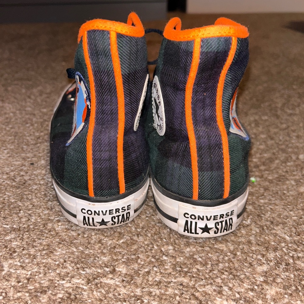 Converse High-Tops with Black and Orange Accents - Picture 3 of 4